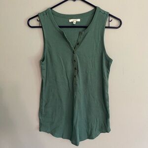 Maurices Green Fitted Sleeveless Tank Top
